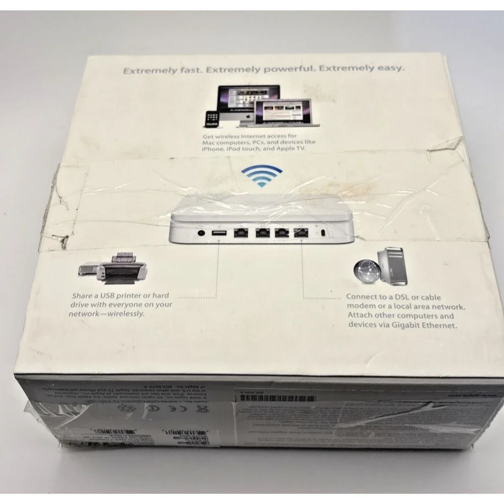 Apple AirPort Extreme 802.11n Base Station Model A1354 MC340LL/A 4th Gen